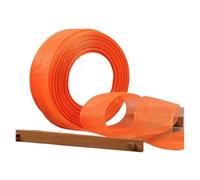 LCUVIMPEX Nastro da Regalo, Nastro in Organza Multicolore, larghezze Multiple, Confezione da 2(Bright Orange,40mm Organza Ribbon)