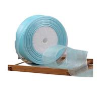 LCUVIMPEX Nastro da Regalo, Nastro in Organza Multicolore, larghezze Multiple, Confezione da 2(Light Blue,15mm Organza Ribbon)