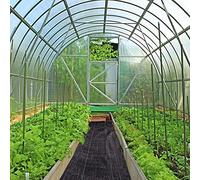 LCUVIMPEX per Tessere i Giardini, Telo coprisuolo da Giardino in PP Intrecciato, Tessuto barriera Contro Le Erbacce, Tappetino Anti-Erbacce di Facile Installazione(1x10m/3.3x33ft)