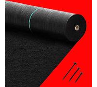 LCUVIMPEX per Tessere i Giardini, Tessuto for Giardinaggio ad Alta Resistenza, Tessuto barriera Contro Le Erbacce, Telo di Copertura del Terreno(0.9x45m/3x150ft)