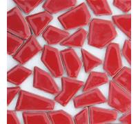 LCUVIMPEX Piastrelle mosaico colorate, 100 g di piastrelle a mosaico multicolore 1 cm x for lavori fai da te for la casa e il bagno(Red)