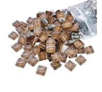 LCUVIMPEX Piastrelle mosaico colorate, Tessere di mosaico in vetro quadrate da 1 cm, multicolore, confezione 300 pezzi, g, 10,58 oz, materiali for il fai te(Color 3)