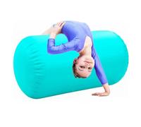 LCUVIMPEX Rullo Gonfiabile, Tappetino Gonfiabile Air Roller for Ginnastica Yoga Verde 100x(60-80) cm(100x60cm)