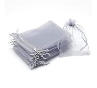 LCUVIMPEX Sacchetti per la Protezione della Frutta, Sacchetti di Protezione for Frutta e Verdura in Rete, Confezione da 100, Multicolore, Varie Misure(Light Grey,10x15cm)