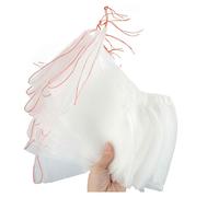 LCUVIMPEX Sacchetti per la Protezione della Frutta, Sacchetti for Frutta in Rete Bianchi 25x15 cm Confezione da 20