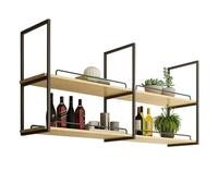 LCUVIMPEX Scaffale pensile da soffitto, Mensola portaoggetti da soffitto in legno e metallo, diverse dimensioni(140x30x80cm)