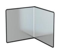 LCUVIMPEX Schermatura antispruzzo Portatile, Paraschizzi for fornelli Pieghevole in Acciaio Inossidabile Argento, Diverse Misure(40x40x40cm)