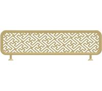 LCUVIMPEX Schermo divisorio in vetro, Parete divisoria bassa for zona pranzo, divisorio decorativo traforato for ristorante, privacy(Gold-b,110cm)