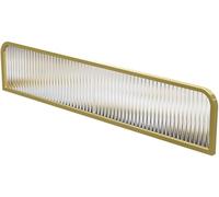 LCUVIMPEX Schermo divisorio in vetro, Parete divisoria in vetro a strisce for sala da pranzo, parete divisoria for ufficio(Gold,30x70cm)