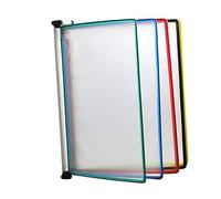 LCUVIMPEX Supporto a muro 10 tasche espositive, portadocumenti A4, for archiviare ed esporre documenti A4, tasche colorate