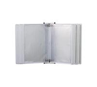 LCUVIMPEX Supporto a muro Portadocumenti a fogli mobili da parete - Portadocumenti da tavolo da 20 pagine, for visualizzare e archiviare documenti A4 in ufficio/casa(Clear)