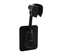 LCUVIMPEX Supporto Doccia a Parete, Supporto for soffione Doccia da Parete Regolabile a 360 Gradi Multicolore 2 Pezzi(Black)