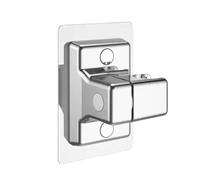 LCUVIMPEX Supporto Doccia a Parete, Supporto for soffione Doccia Regolabile da Parete, 2 Pezzi, Multicolore(Sliver)