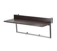 LCUVIMPEX Tavolo pieghevole per ringhiera per balcone, tavolo pieghevole per ringhiera per balcone, altezza regolabile (60 x 37 cm)