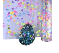 LCUVIMPEX Tessuto di Tessuto gelatinoso in PVC, Rotolo di Gelatina in PVC 30x132 cm 0,4 mm Multicolore for Articoli for Arti e Mestieri(Color-17)