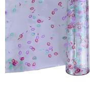 LCUVIMPEX Tessuto di Tessuto gelatinoso in PVC, Rotolo di Gelatina in PVC 30x132 cm 0,4 mm Multicolore for Articoli for Arti e Mestieri(Color-13)