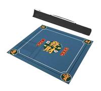 LCUVIMPEX Tovaglia quadrata da mahjong, Tappetino Mahjong quadrato con borsa for il trasporto e copertura da tavolo gioco riduzione del rumore for la i nomi delle carte(Blue,39.4x39.4inch/100x100cm)