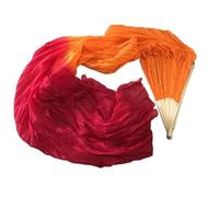 LCUVIMPEX Un Ventilatore Lungo Che imita Un Ventilatore di s Confezione da 2 veli a ventaglio in Seta for Danza del Ventre, Viola, Diverse Misure(5,150X90CM)