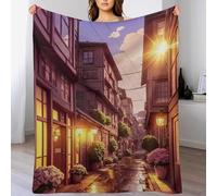 LCWWW Coperta TV Japanese Style Copertas Tutte Le Stagioni - Accoglienti E Resistenti - Pile in Flannel Di Flanella Supersoft - Per Letto E Divano 150×200cm