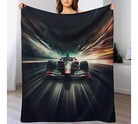 LCWWW Copriletto F1 Racing Coperta in Tutte Le Stagioni Leggera in Flannel Per Divano Versatile Copertas Facile Da Curare 130×150cm