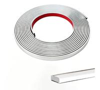 Lcxecnw 32.8 Piedi Peel e Stick Trim,Peel flessibile e Stick Trim Molding,Molding Trim per i bordi delle piastrelle a parete,cucina,soffitti,backsplash e decorazione telaio Mirrior(Colore argento)