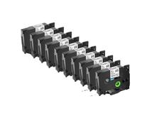 LCYSXTFZ 5PK 12mm Black on White Label Cartridge Compatible with Tze-231 Tze-251 Tze211 for Printers