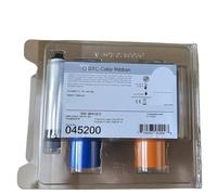 LCYSXTFZ Nastro a colori completi con pannello di sovrapposizione resina nero e trasparente compatibile con DTC4500e DTC4500