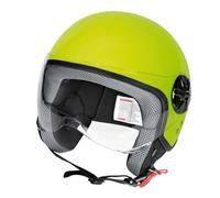 LD-2, casco demi-jet - GIALLO FLUO,visiera trasparente misura M ,lampa