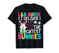 LD Nurse I Deliver The Cutest Bunnies Pasqua Maglietta
