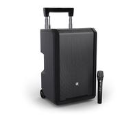 LD Systems ANNY 10 - Altoparlante PA Bluetooth da 10″ con batteria ricaricabile, mixer e 1 radiomicrofono