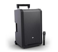 LD SYSTEMS ANNY 12 HHD B5 - Diffusore PA Bluetooth portatile da 12" con batteria, mixer e 1 microfono wireless a mano, nero