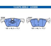 LD3859 Kit pastiglie freno, Freno a disco Ate