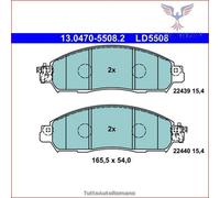 LD5508 Kit pastiglie pattini freno Ate Ceramic Anteriore per NISSAN NV200 LEAF