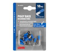 Lampa 45070 Set Capicorda Doppio Innesto, Blu, 10 Pezzi