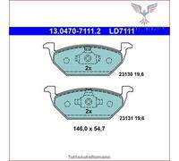 LD7111 Kit pastiglie pattini freno Ate Ceramic Anteriore per AUDI A3 A1 SEAT TOL