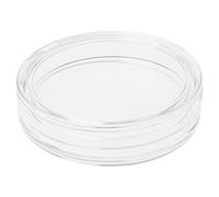 LDA Ottieni Una Custodia per Scatola di immagazzinaggio per Capsule in Acrilico Trasparente Tondo Trasparente da 38,6 mm per Scatola di Monete in Argento con Scatola Rotonda in Acrilico da 2 oz