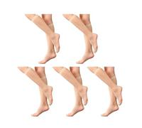 Ldabrye 1/5/10 Paia Traspirante Delle Donne di Seta Calze Al Ginocchio Per Uso quotidiano Puro Super Sottile Nylon Calze Al Ginocchio Donne Calze di Seta