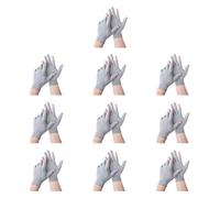 Ldabrye 10 paia di guanti multiuso in tessuto di cotone con punte esposte per migliorare l'interazione con il dispositivo e le attività all'aperto, guanti in cotone touch display