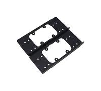 Ldabrye 2. Staffa di montaggio per disco rigido da 3,5 pollici per riduzione del calore del case del PC e staffa compatta per ventola del case del computer con struttura in metallo