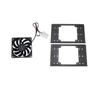 Ldabrye 2. Staffa di montaggio per disco rigido da 3,5 pollici per riduzione del calore del case del PC e staffa compatta per ventola del case del computer con struttura in metallo