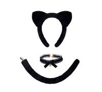 Ldabrye 3/4 pz Gatti Costumi Cosplay Orecchie Fascia Campane Girocollo Coda Tutu Halloween Animale Costume Accessori Kit Costume