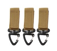 Ldabrye 3 moschettoni in nylon con fibbia da appendere per zaino, portachiavi, clip per cintura, cinghia rotante a 360 gradi