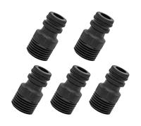 Ldabrye 5 pezzi adattatore per tubo filettato esterno connettore a tenuta stagna per rubinetto doccia lavello raccordi idraulici adattatore per tubo flessibile