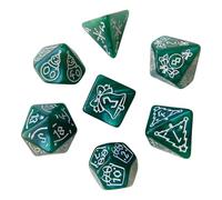 Ldabrye 7Pcs Varie Forma Dadi Numero Diverso di Viso Educativo Digitale Numero Desktop Intrattenimento Acrilico Set Multi Sided