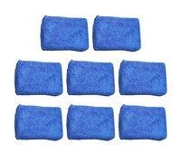 Ldabrye 8pcs Microfiber Sponges Applicators Square Sponges Strong Inside-Stitches Great for Applying Wax Sealants & Other Car Waxing Sponge Microfiber Sponge