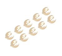 Ldabrye Accessori per la decorazione della tavola in metallo sostenibile Lune Sole disegni in rilievo Facile da pulire stoviglie Clip Sun Pattern Tovagliolo Fasteners
