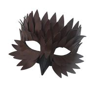 Ldabrye Accessorio artistico a mezzo volto decorato con piume per giochi di ruolo e celebrazioni misteriose (119)