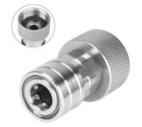 Ldabrye Adattatore da tubo da giardino a idropulitrice da 3/4 "a 1/4" connettore rapido per lavaggio auto ugello tubo da giardino pressione