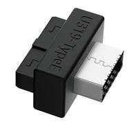 Ldabrye Adattatori da USB 3.0 a TypeE per schede madri a 19 pin 20 pin trasferimento veloce 5 Gbps installazione senza attrezzi ABS metallo durata trasferimento dati