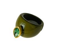 Ldabrye Anelli geometrici alla moda in resina con pietre di zircone colorate per le donne eleganti accessori anelli colorati con zirconi, One Size, come descritto, come descritto
